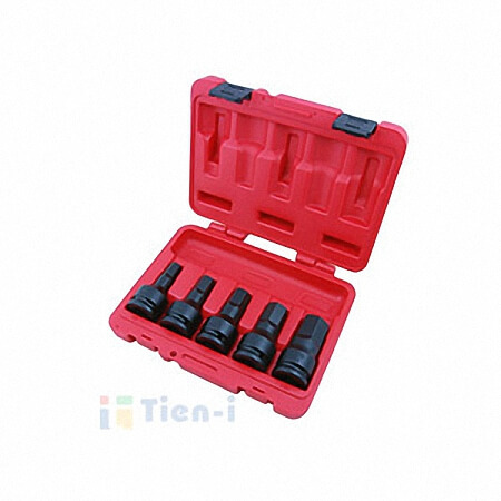 5PC 3/4インチDR. ヘックスビット インパクトソケットセット (SAE)