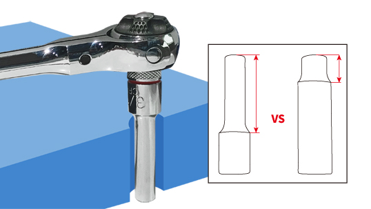 段付きショルダー形状（全周）